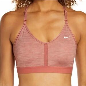 Nike Indy Sports Bra Large Pink | Mesh Lightweight Workout Pilates Princess Gym